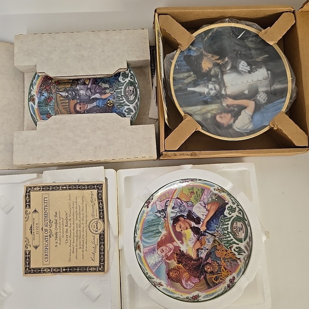 The Wizard of Oz Collection Plate Lot Of 3‎